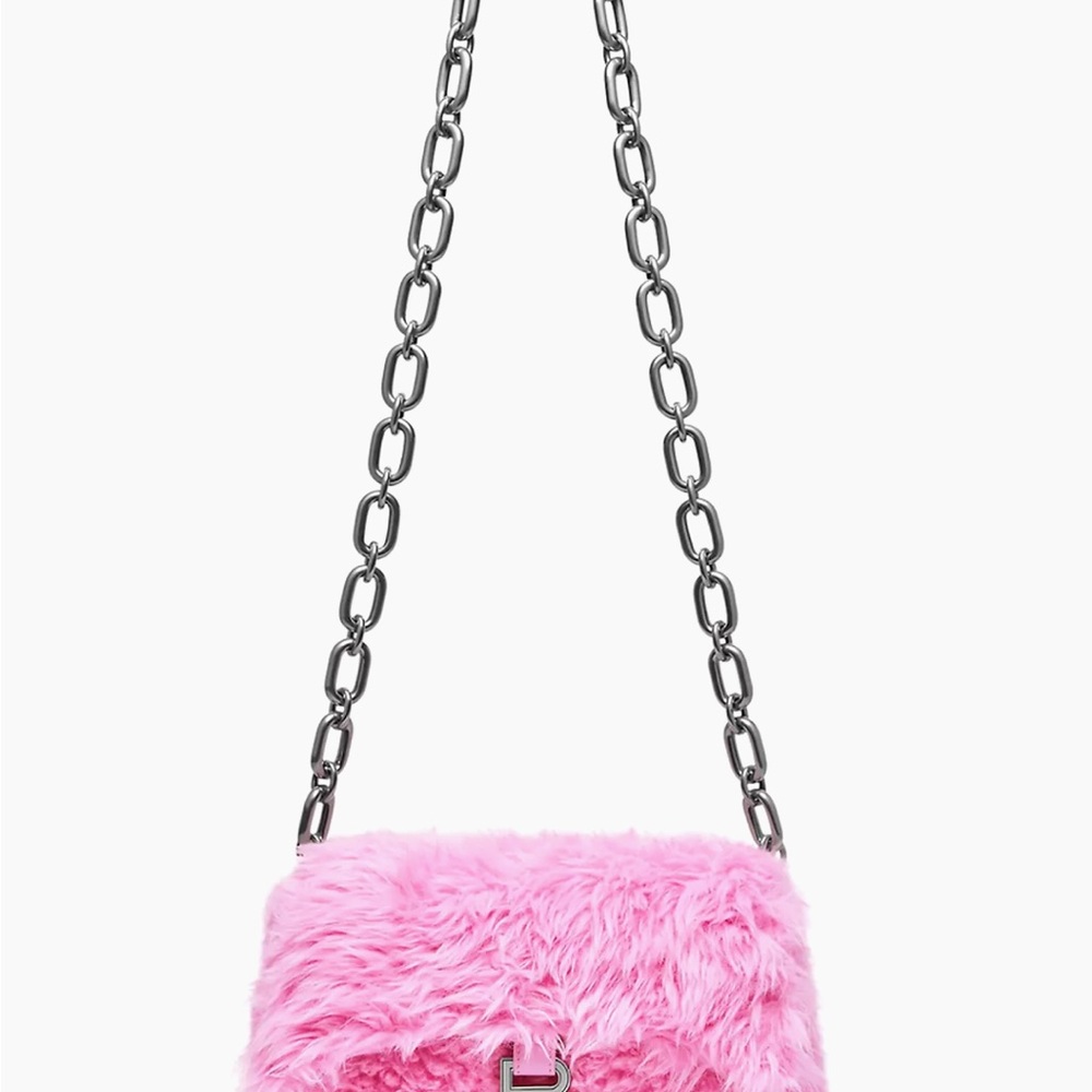 Balenciaga Pink Fur Bag - Picture 4 of 5